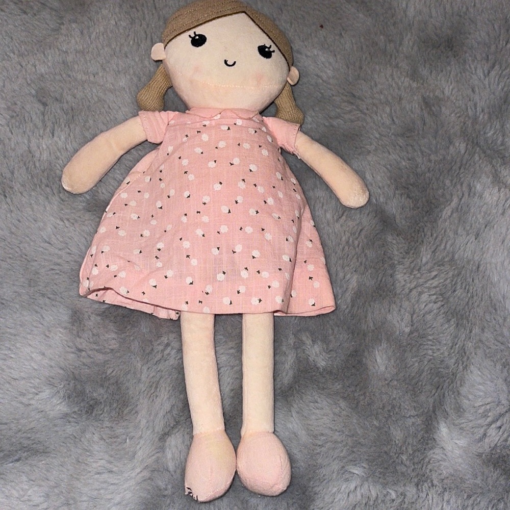 Linzy Emily Pink Dress Cloth Doll 15”